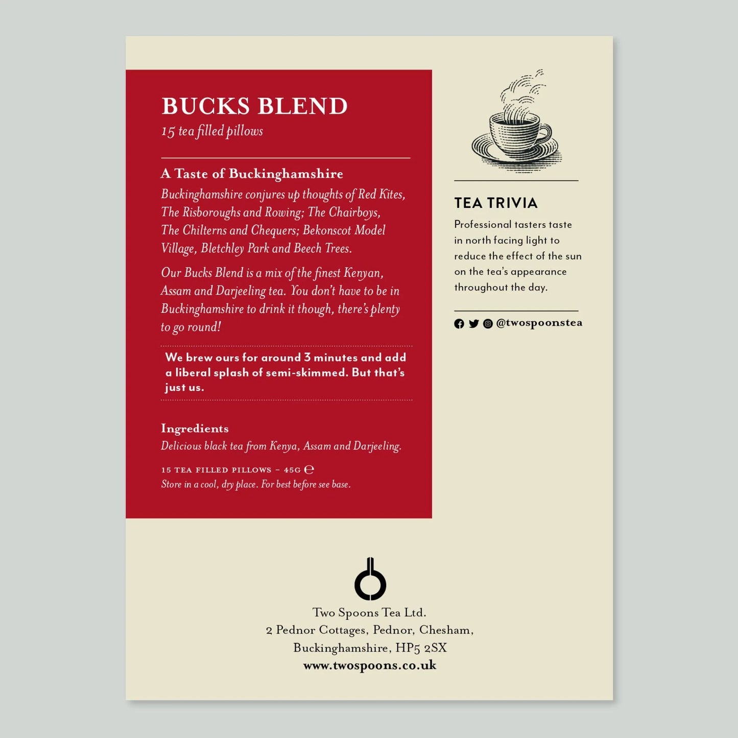 Bucks Blend Tea