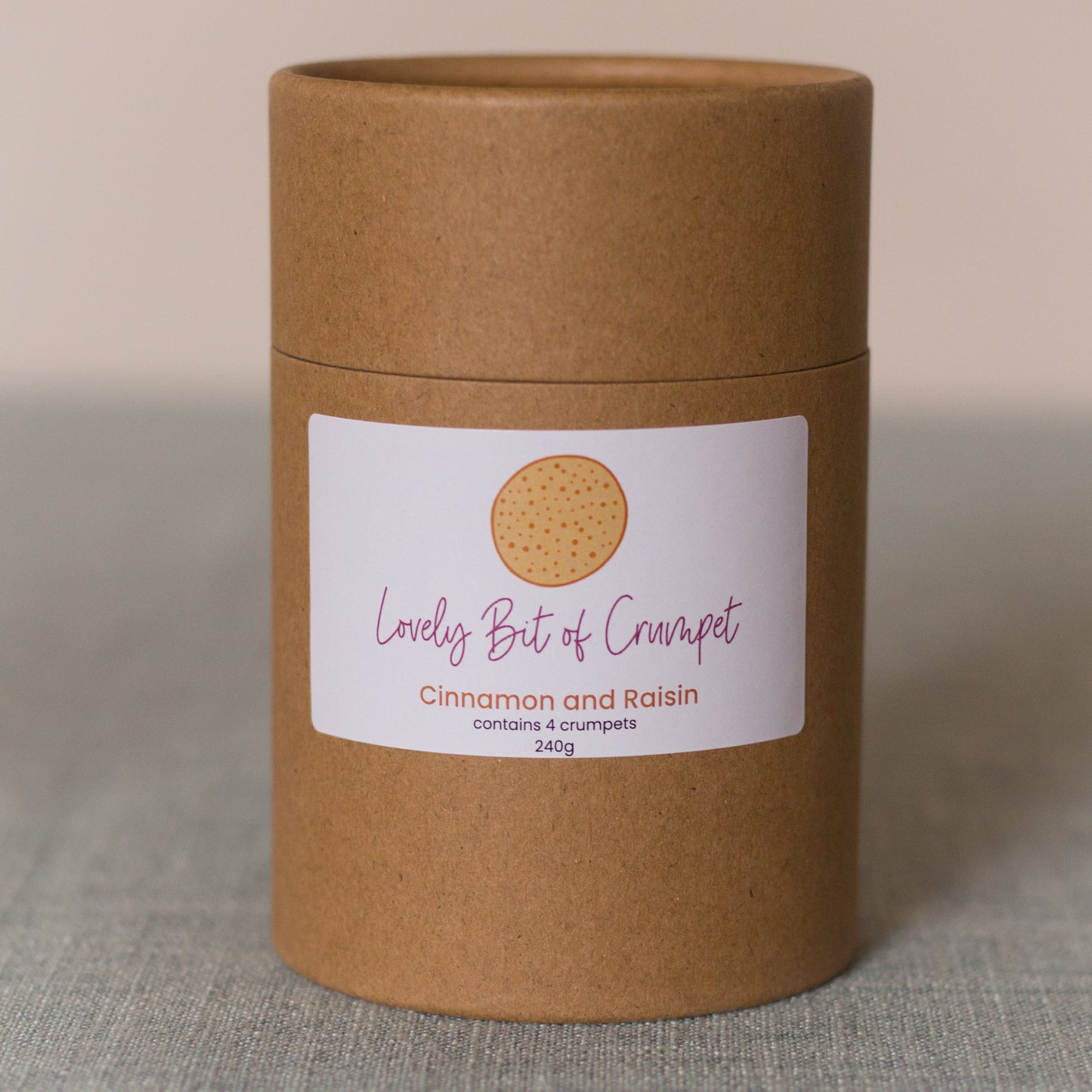 Pre-Order 09/04 Cinnamon and Raisin Crumpet - Pack of 4