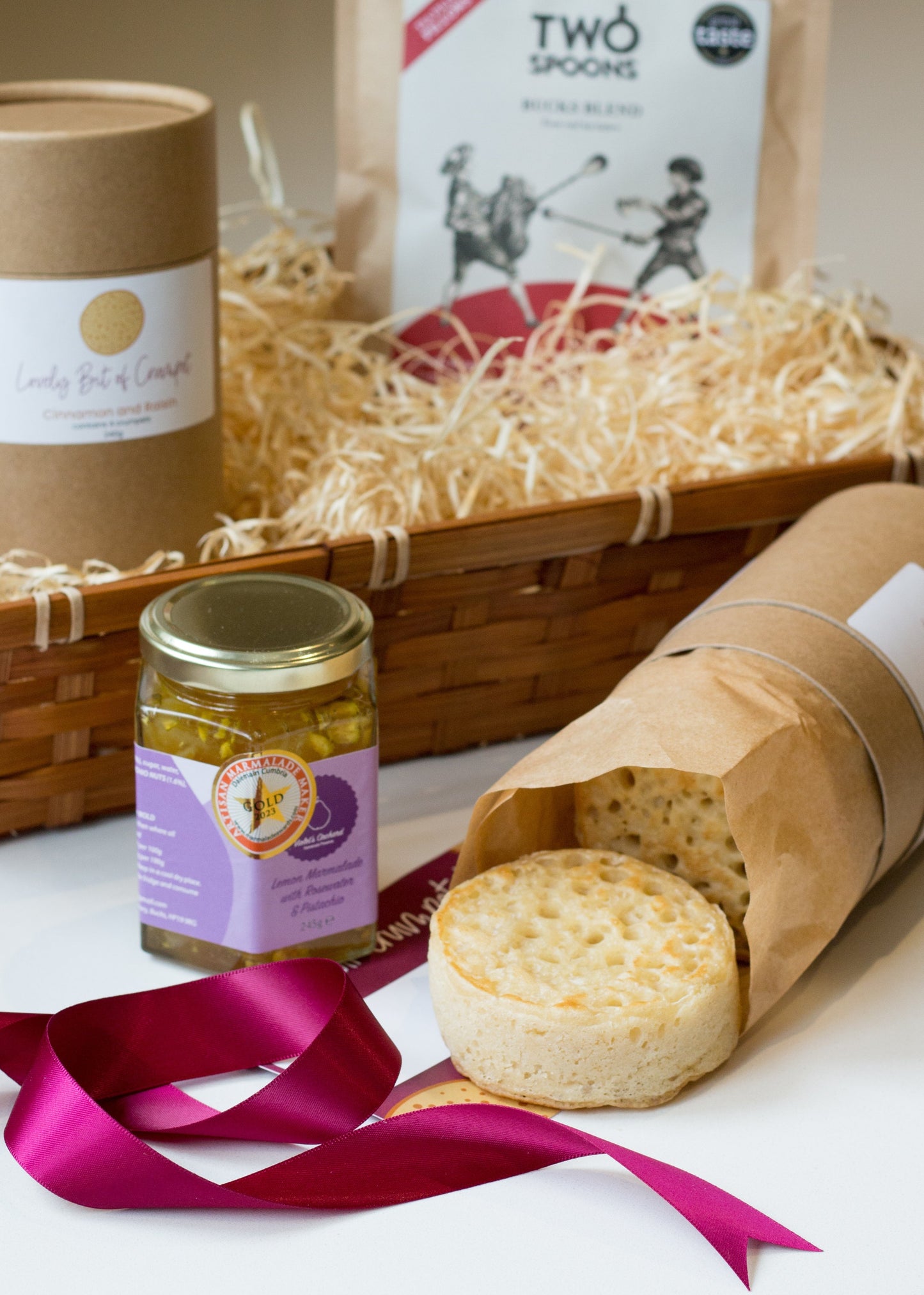 Valentine's Crumpet Breakfast Basket - Pre-Order for Delivery 13/02