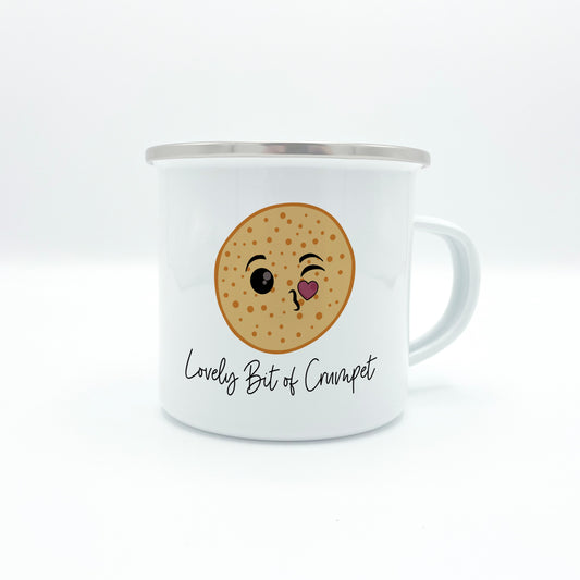 Lovely Bit of Crumpet Enamel Mug