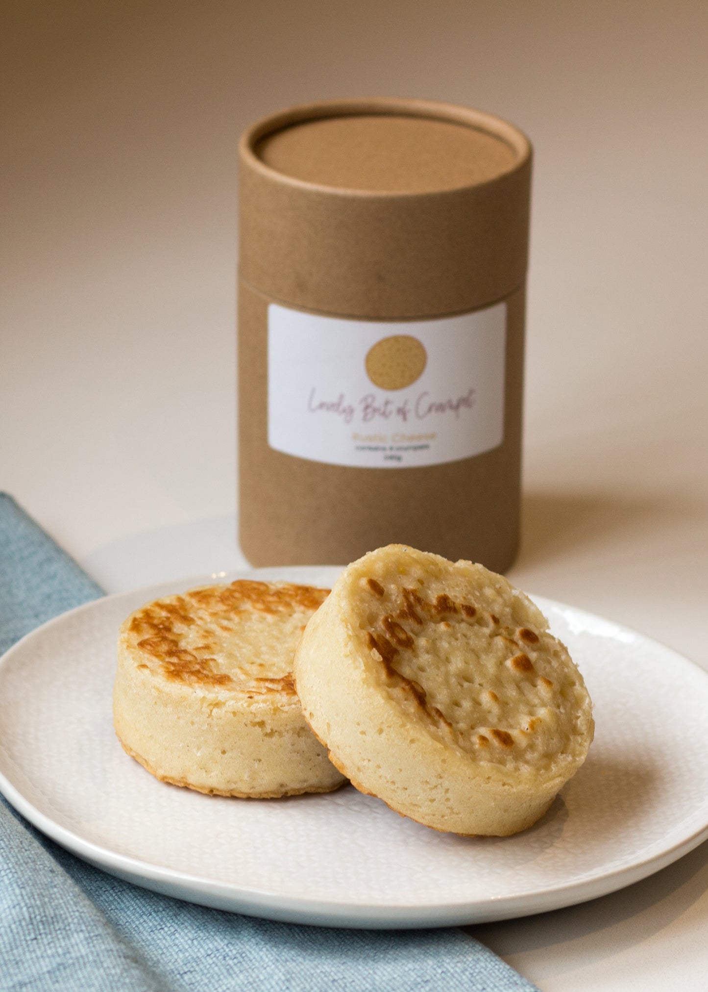 Rustic Cheese Crumpet - Pack of 4 - PREORDER for dispatch 7/11