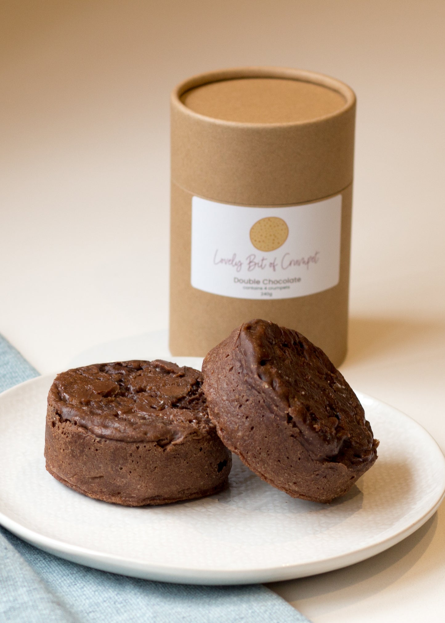 Double Chocolate Crumpet - Pack of 4 - PREORDER for dispatch 7/11